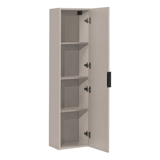 Conjunto móvel simples lavatório 60cm e coluna Adriel Caxemira