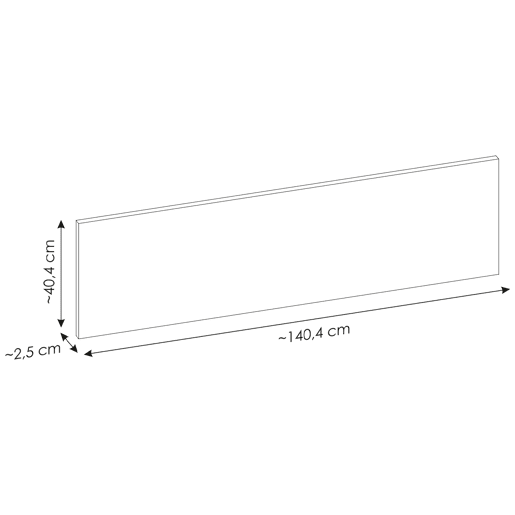 Móvel de lavatório duplo 140cm 5 portas Riva Preto e Madeira