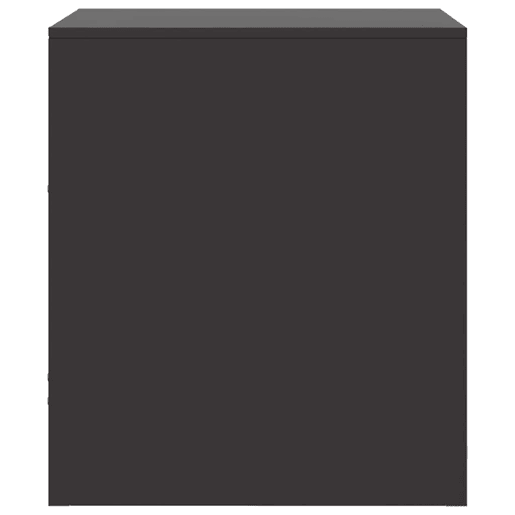 vidaXL Mesa de cabeceira 34,5x39x44 cm aço preto