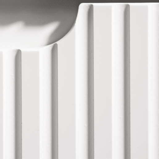 Móvel duplo lavatório 120cm 4 gavetas Riva Branco e Madeira
