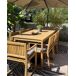 Beliani Mesa de jardín SASSARI II Beliani Mesa de jardín SASSARI II Madera Clara