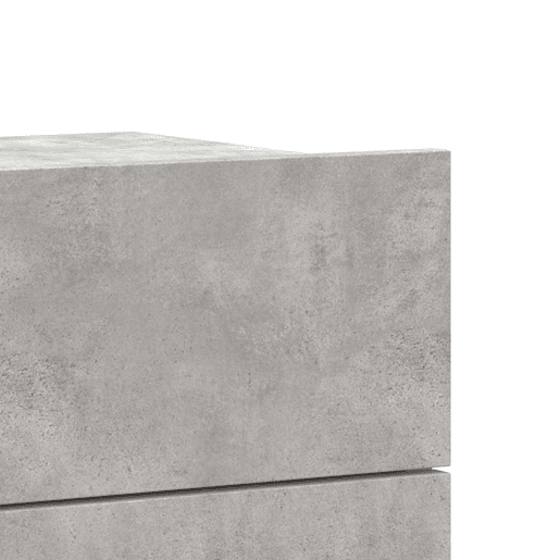 vidaXL Mesa de cabeceira 40x30x30 cm derivados madeira cinza cimento
