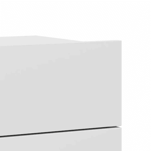 vidaXL Mesa de cabeceira 40x30x30 cm derivados de madeira branco