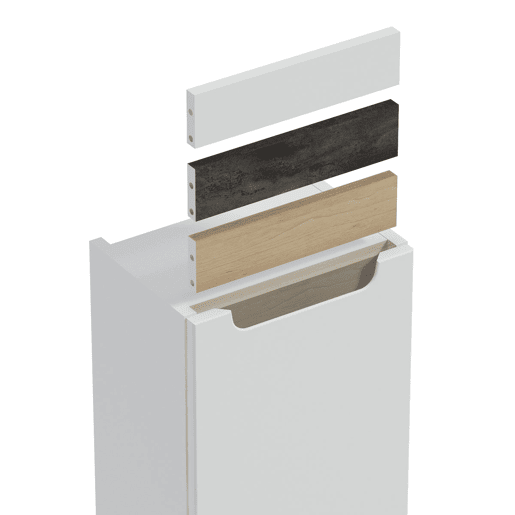 Conjunto móvel simples lavatório 60cm 1 gaveta e coluna Livia Branco e Madeira Conjunto móvel simples lavatório 60cm 1 gaveta e coluna Livia Branco e Madeira