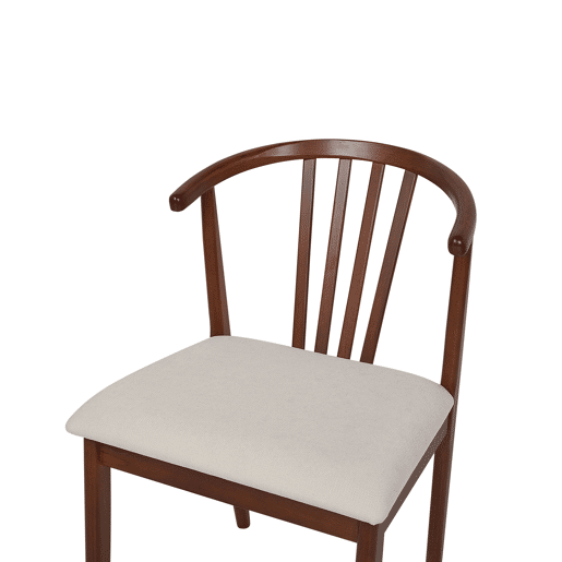 Conjunto de 2 cadeiras de jantar CRAIG Madeira Castanho escuro