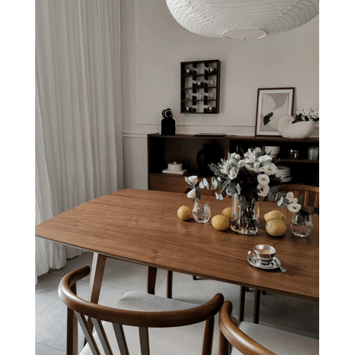 Conjunto de 2 cadeiras de jantar CRAIG Madeira Castanho escuro