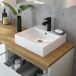 Conjunto de muebles lavabo individual 4 cajones y columna Livia Conjunto de muebles lavabo individual 4 cajones y columna Livia Blanco