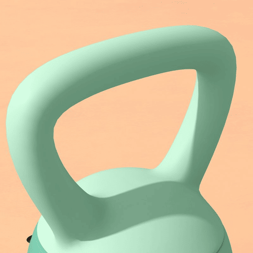 SPORTNOW Kettlebell de 8 kg Pesa Russa Preenchida de Areia Metálica e Alça Antiderrapante para Treino de Musculação em Casa Ginásio 19x19x28 cm Verde