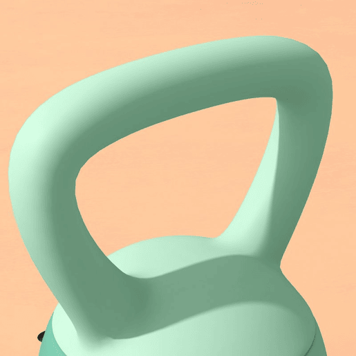 SPORTNOW Kettlebell de 10 kg Pesa Russa Preenchida de Areia Metálica e Alça Antiderrapante para Treino de Musculação em Casa Ginásio 21x21x30 cm Verde
