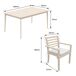 Conjunto de muebles de jardín Acacia SIMILAN 6 plazas - cojines Conjunto de muebles de jardín Acacia SIMILAN 6 plazas - cojines Madera Clara