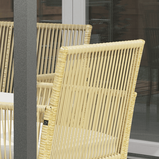 Outsunny Conjunto de Móveis de Jardim de Vime Conjunto de 4 Peças de Móveis de Varanda com 1 Sofá de 2 Lugares 2 Poltronas Almofadas e Mesa de Centro com Bancada de Vidro para Pátio Bege
