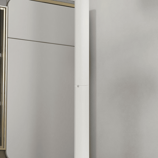 HOMCOM Mesa de Bar Redonda Mesa Alta de Cozinha Moderna com Bancada Pintada e Estrutura de Aço para 2 Pessoas para Casa Sala de Jantar Ø60x102 cm Branco