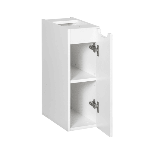 Móvel de lavatório duplo 140cm 5 portas e coluna Riva Caxemira e Branco