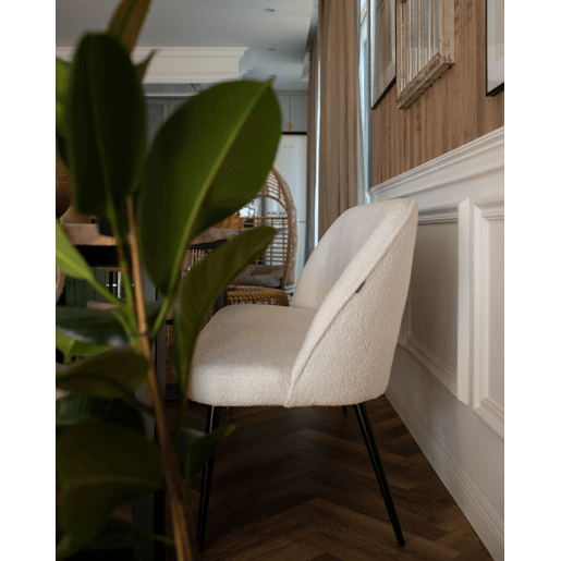 Banco estofado OSBY Tecido Creme claro 2 lugares