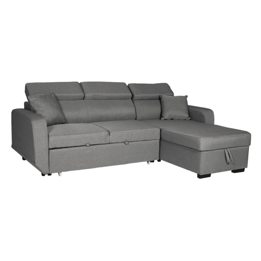 Sofá convertible WARREN 3 plazas gris