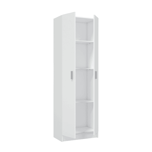 Armário multiuso com 2 portas com efeito madeira
