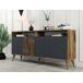 Aparador efecto madera 160 Aparador efecto madera 160 Negro/ Madera