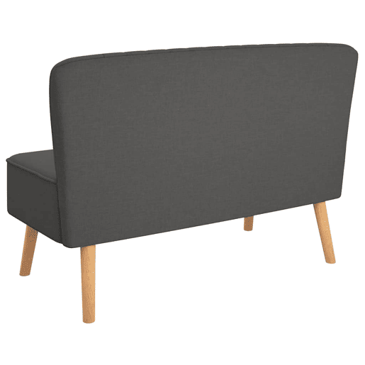 vidaXL Sofá tecido 117x55,5x77 cinzento-escuro