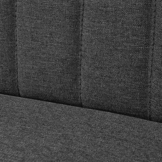 vidaXL Sofá tecido 117x55,5x77 cinzento-escuro