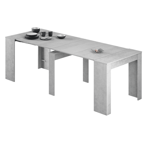 Mesa de consola extensível efeito madeira