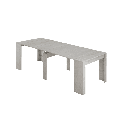 Mesa de consola extensível efeito madeira