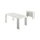 Mesa de consola extensível efeito madeira