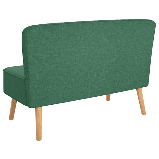 vidaXL Sofá de tecido 117x55,5x77 cm verde vidaXL Sofá de tecido 117x55,5x77 cm verde
