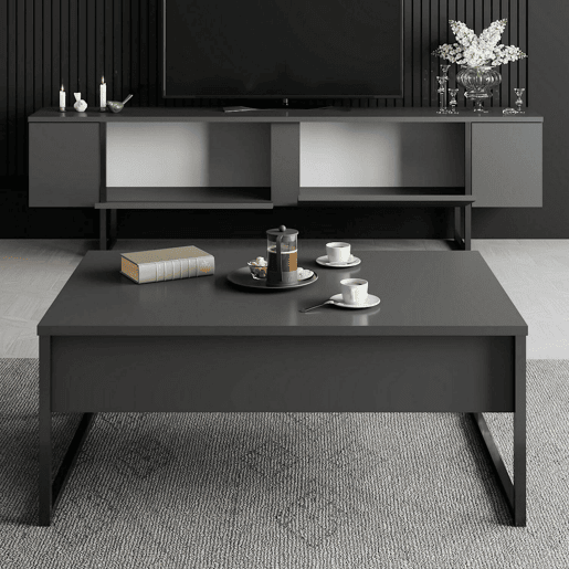 Móvel Porta TV com Prateleira em Madeira Aglomerada Móvel Porta TV com Prateleira em Madeira Aglomerada