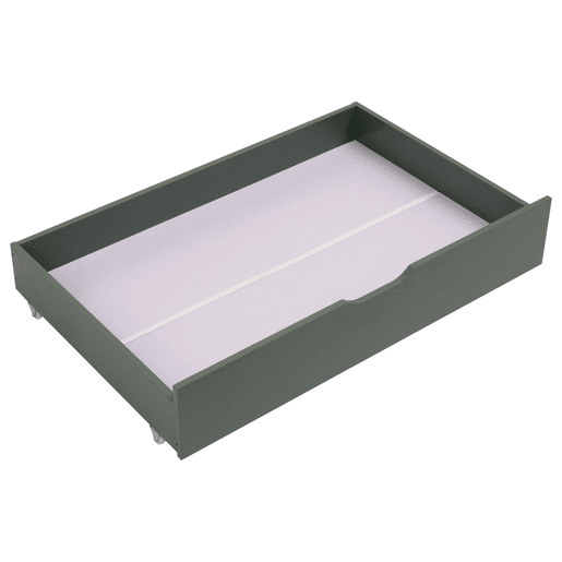 Cama de criança 190x90cm verde com gavetas ADAM