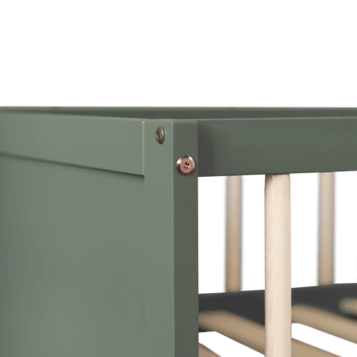 Cama de criança 190x90cm verde com gavetas ADAM