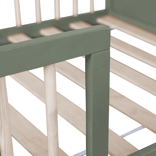 Cama de criança 190x90cm verde com gavetas ADAM