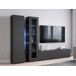 Conjunto de salón mueble TV 3 puertas y luz LED 280 Conjunto de salón mueble TV 3 puertas y luz LED 280 Blanco