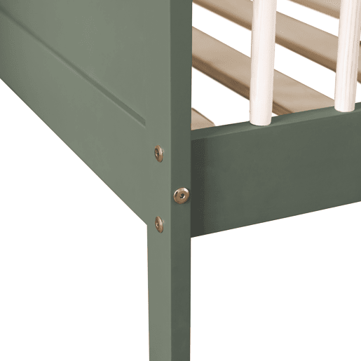 Cama de criança 190x90cm verde sálvia ADAM