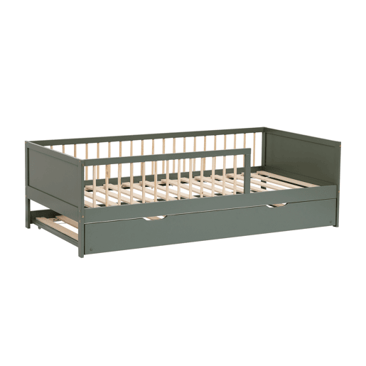 Cama com gavetão para crianças 190x90cm verde ADAM