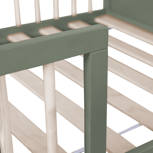 Cama com gavetão para crianças 190x90cm verde ADAM