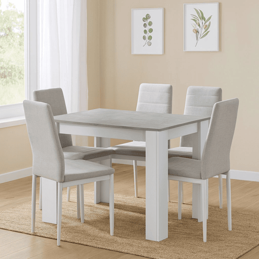Mesa extensível de efeito madeira