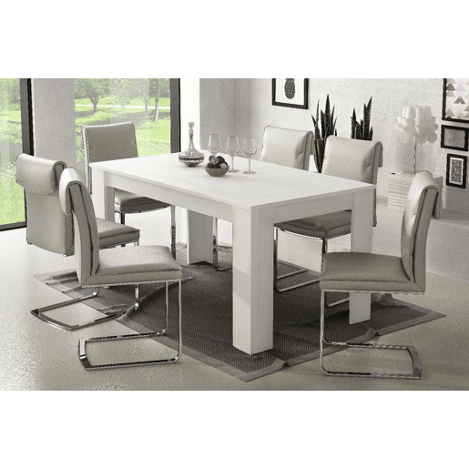 Mesa extensível de efeito madeira Mesa extensível de efeito madeira