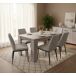 Mesa extensível de efeito madeira 160x88 Mesa extensível de efeito madeira 160x88 Marrón