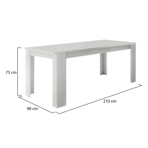 Mesa extensível com efeito de madeira Mesa extensível com efeito de madeira