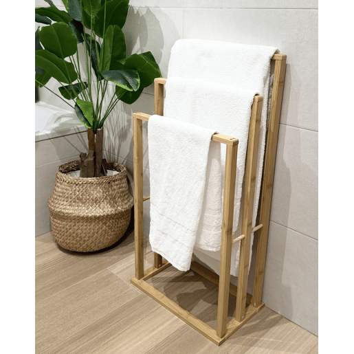 Suporte para toalha TUPELO Madeira de bambu Castanho claro