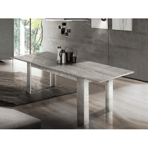 Mesa extensível de efeito madeira