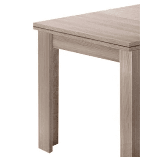 Mesa extensível de efeito madeira
