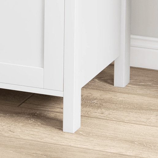 HOMCOM Armário de Escritório Móvel Arquivador com 2 Gavetas 2 Barras Suspensas Fechadura e 2 Chaves para Tamanho A4 para Estúdio Sala de Estar 79x40x72 cm Branco e Madeira