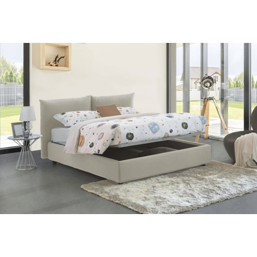 Cama de casal de tecido