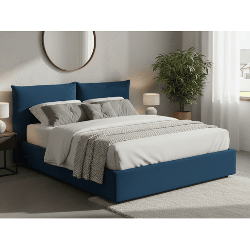 Cama de casal de tecido Cama de casal de tecido