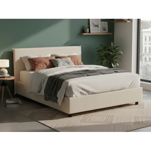 Cama de casal de tecido