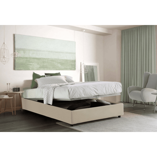 Cama de casal de tecido