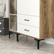 Armário de 3 portas com efeito madeira 120 Armário de 3 portas com efeito madeira 120 Blanco/ Madera