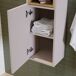 Conjunto de muebles con lavabo individual 2 puertas y columna Riva 50 Conjunto de muebles con lavabo individual 2 puertas y columna Riva 50 Beige