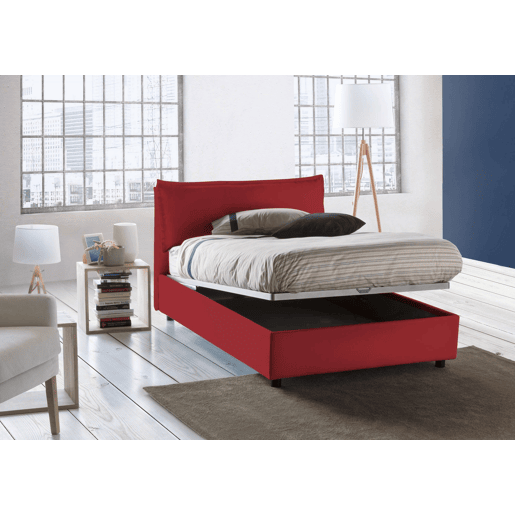 Cama quadrada e meia de tecido